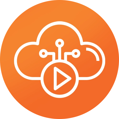 AI enhanced video icon