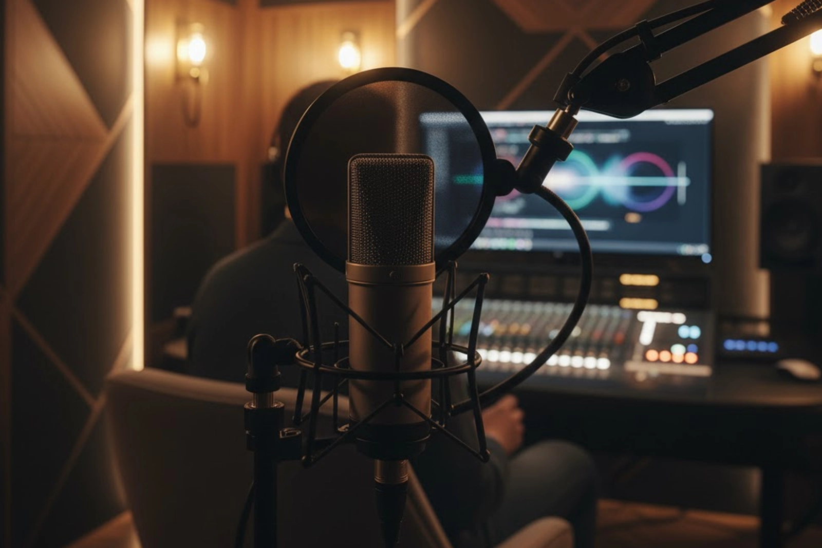 Professional voice over recording