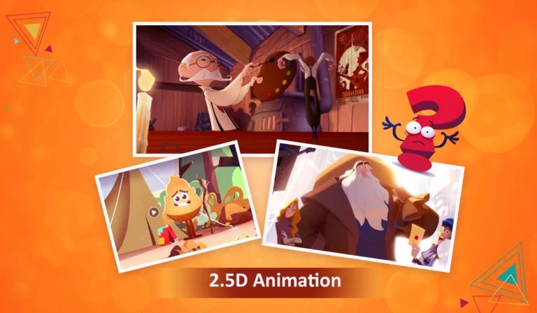2.5D animation motion design example