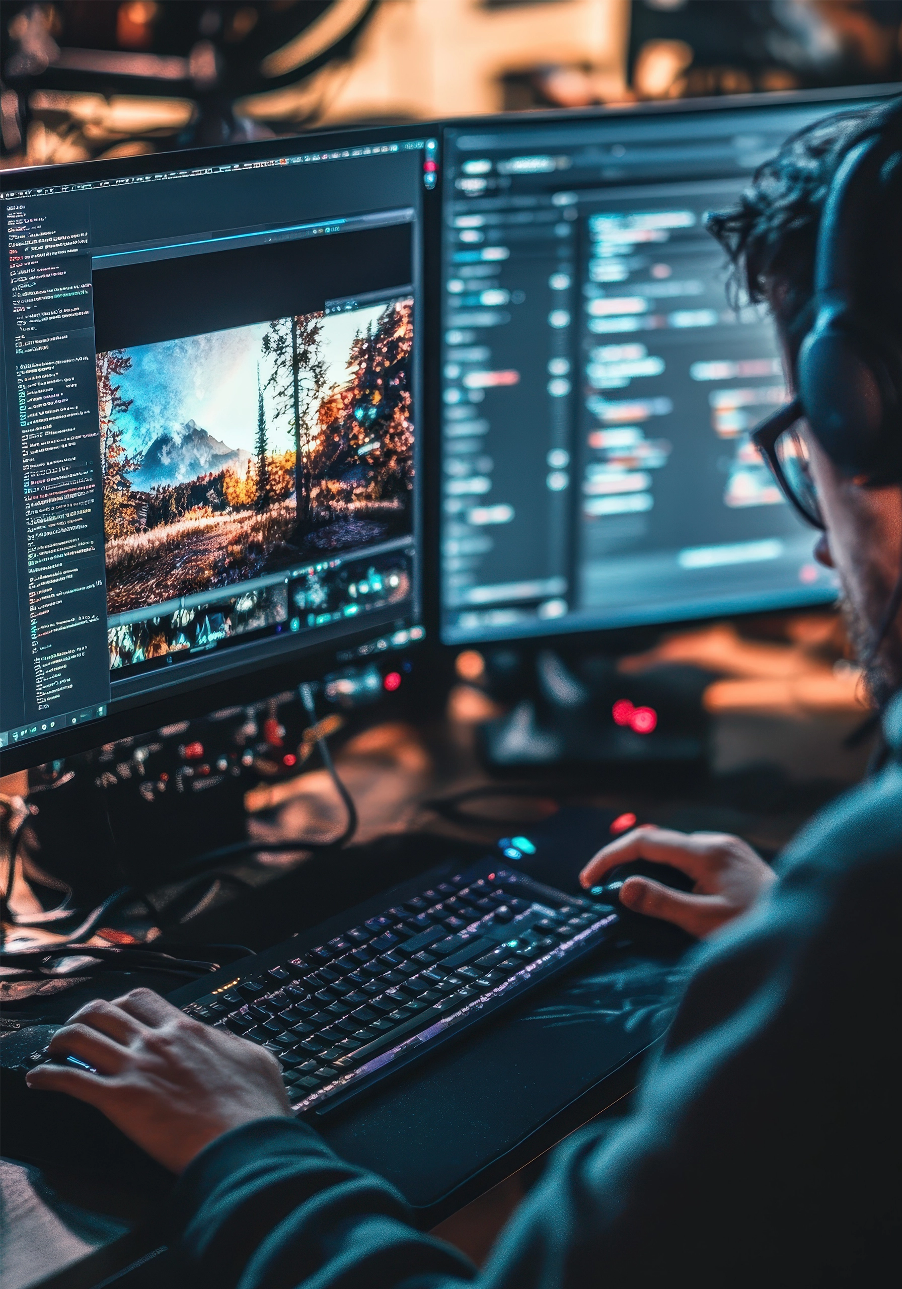 Creative film production visual