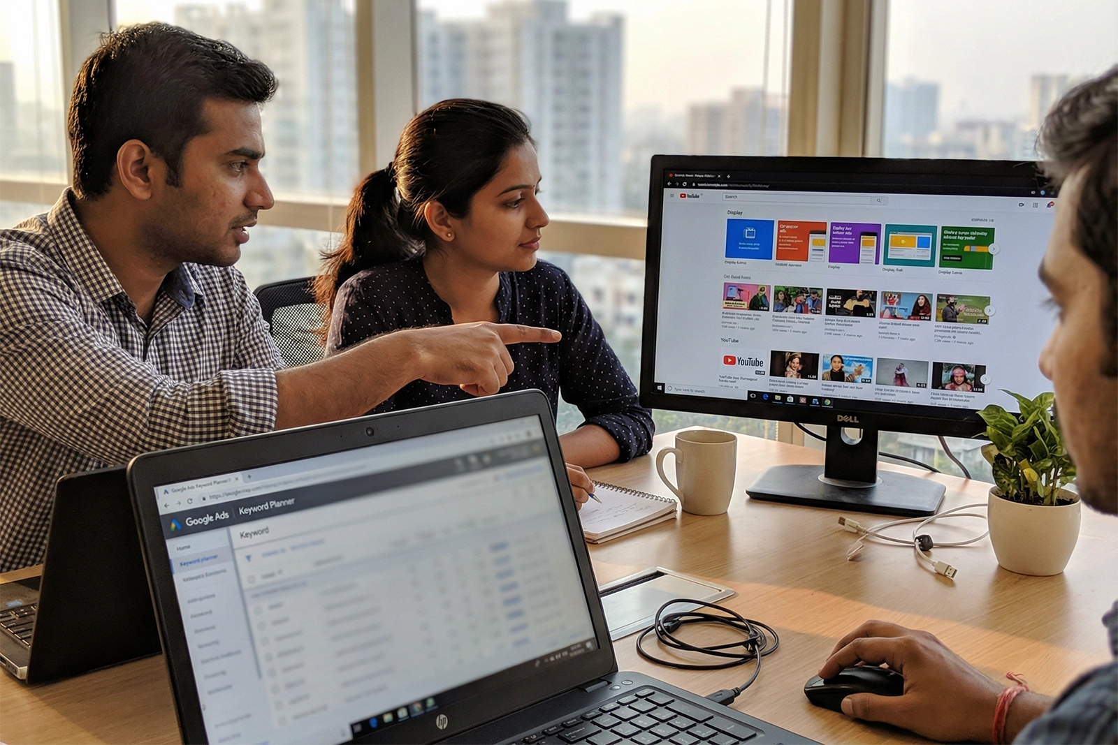 Team planning Google Ads strategy