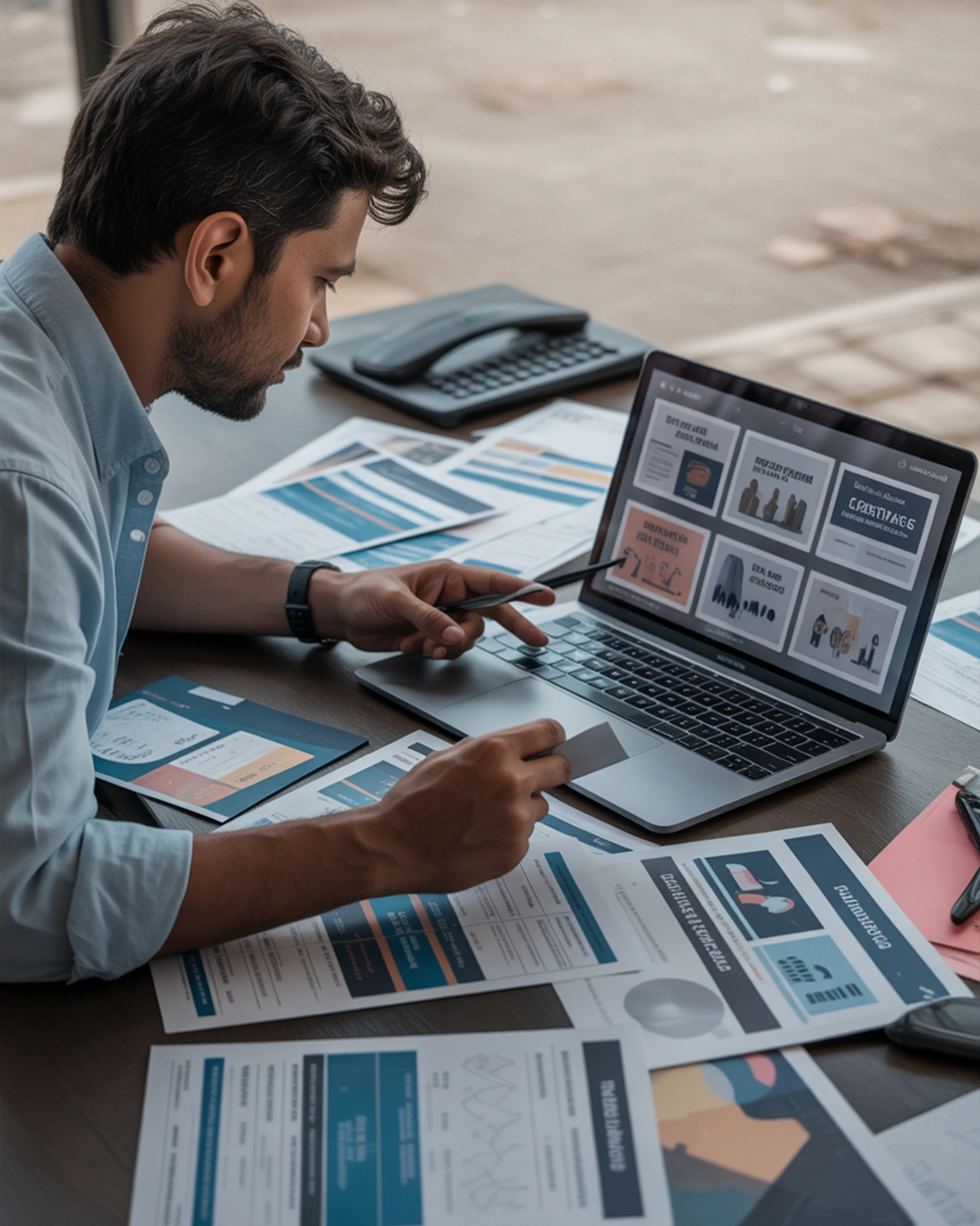 Finance creatives and visual design