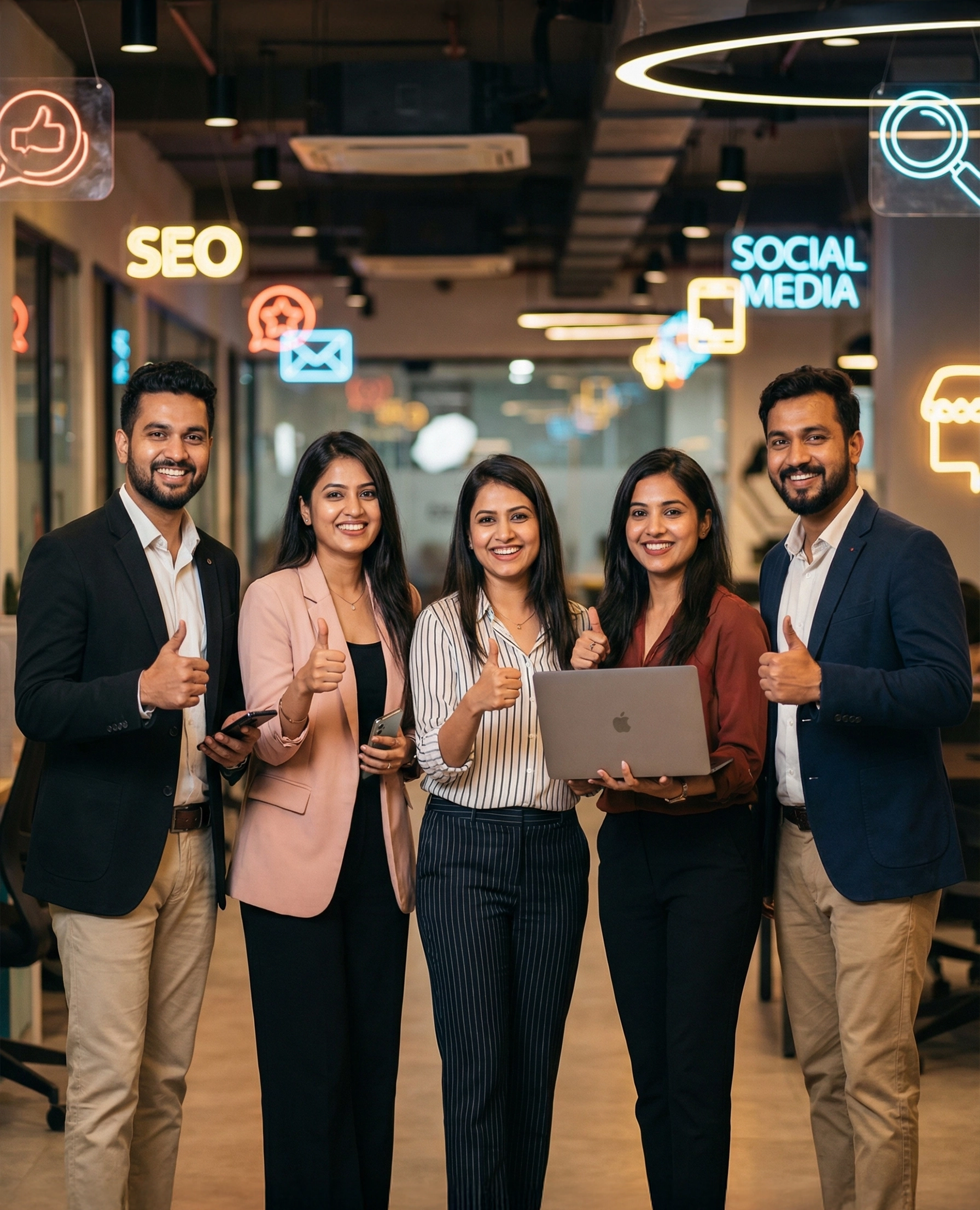 Team working on digital marketing strategy