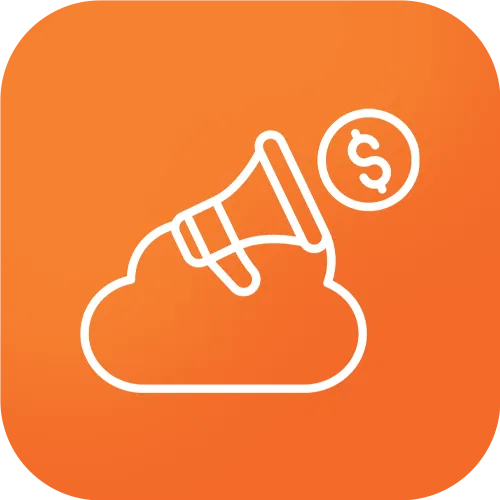 Inefficient ad spend icon