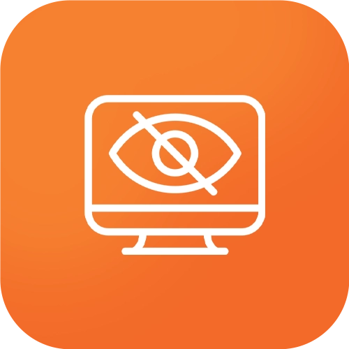 Low visibility online icon