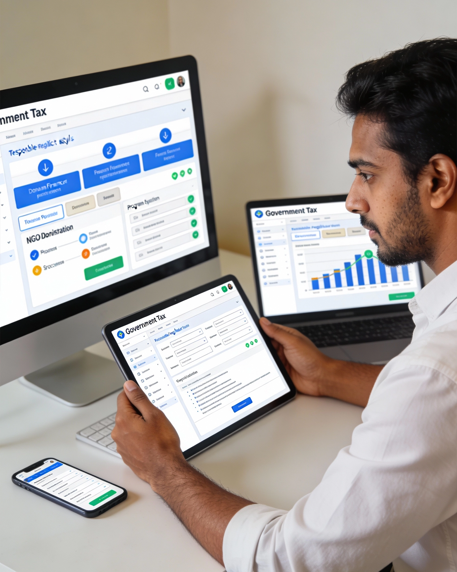 UI/UX for finance service websites and portals