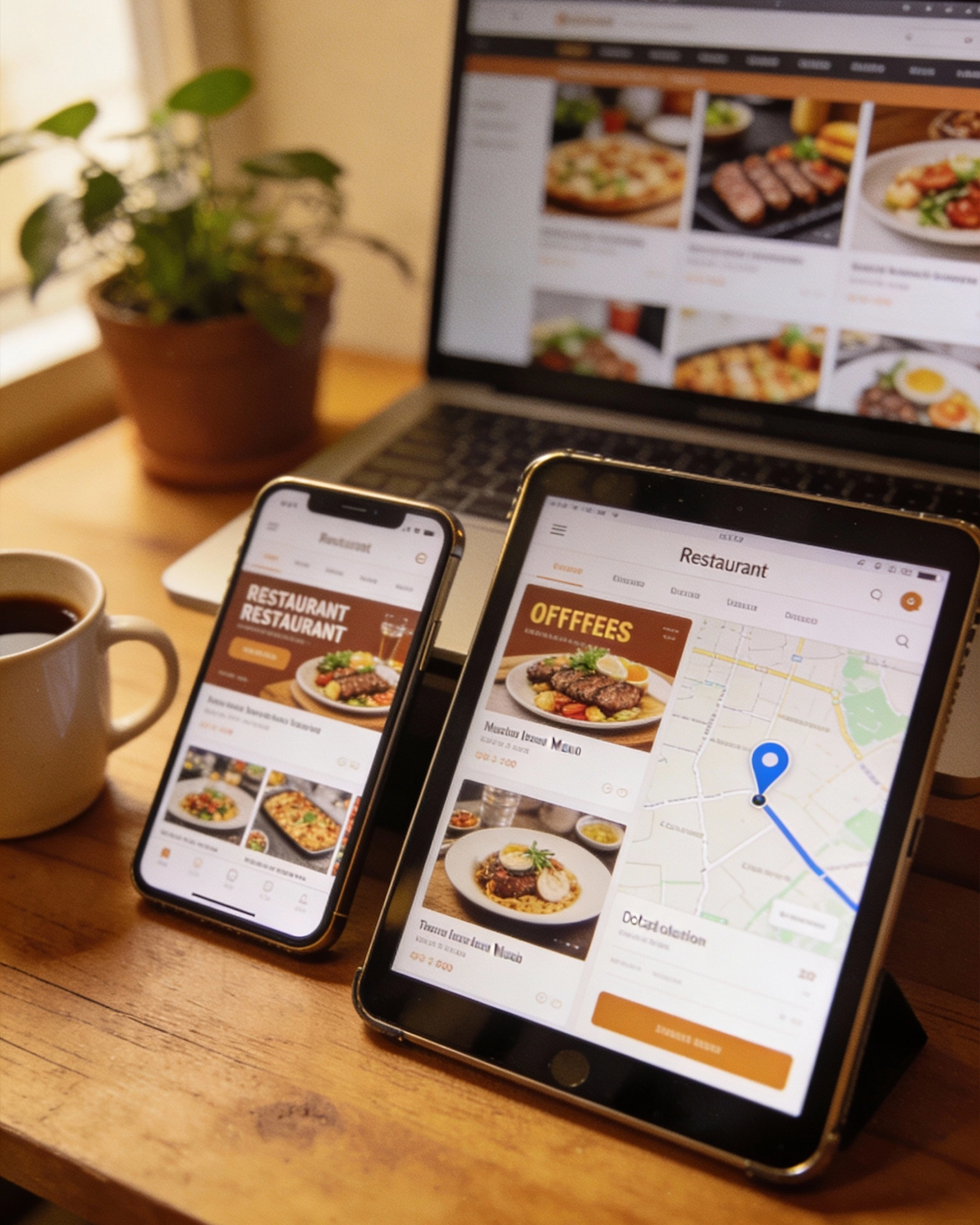 UI and UX design for restaurants, cafés, and food brands