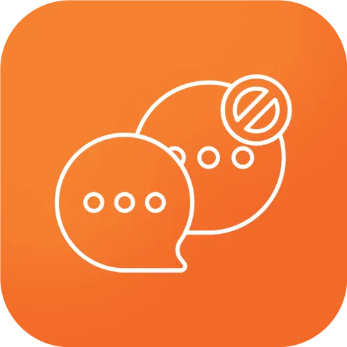 Unclear communication icon