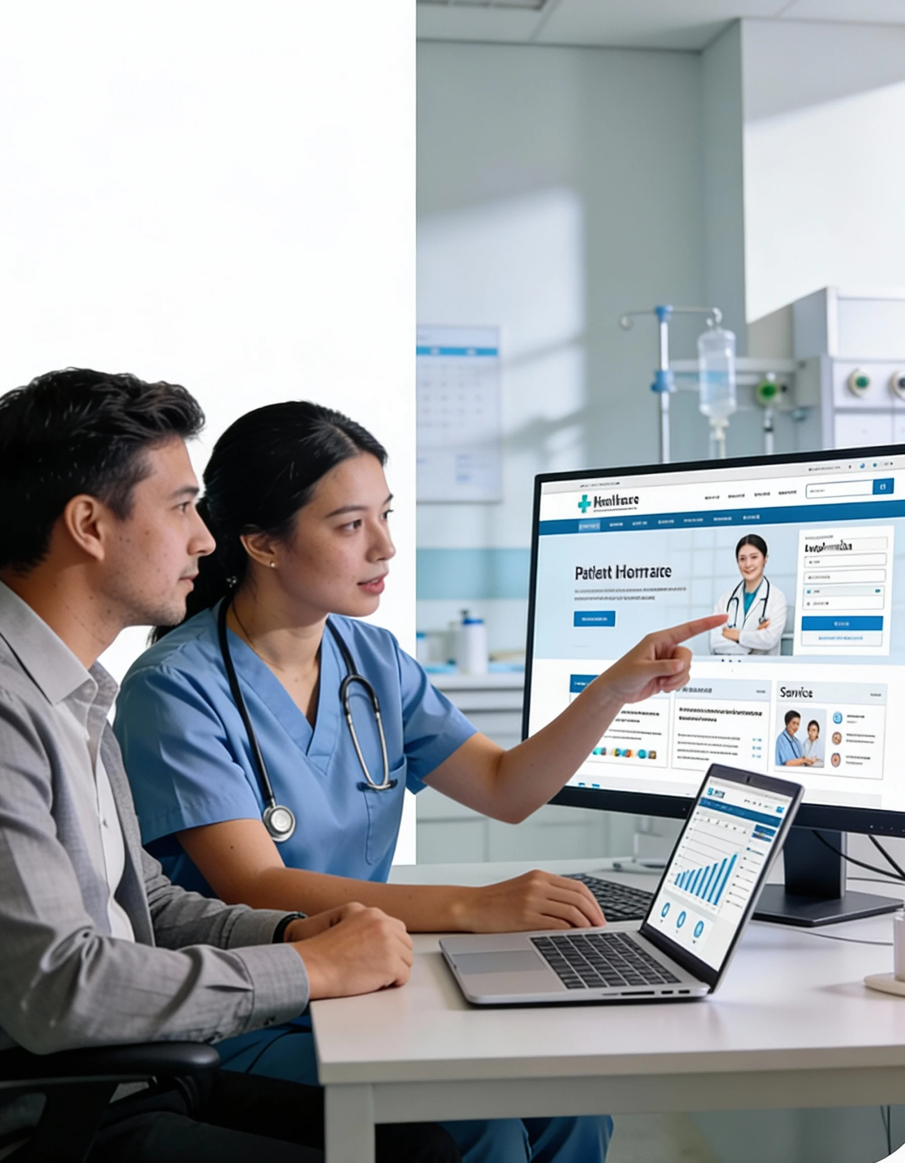 Website development for hospitals, clinics, and pharma brands