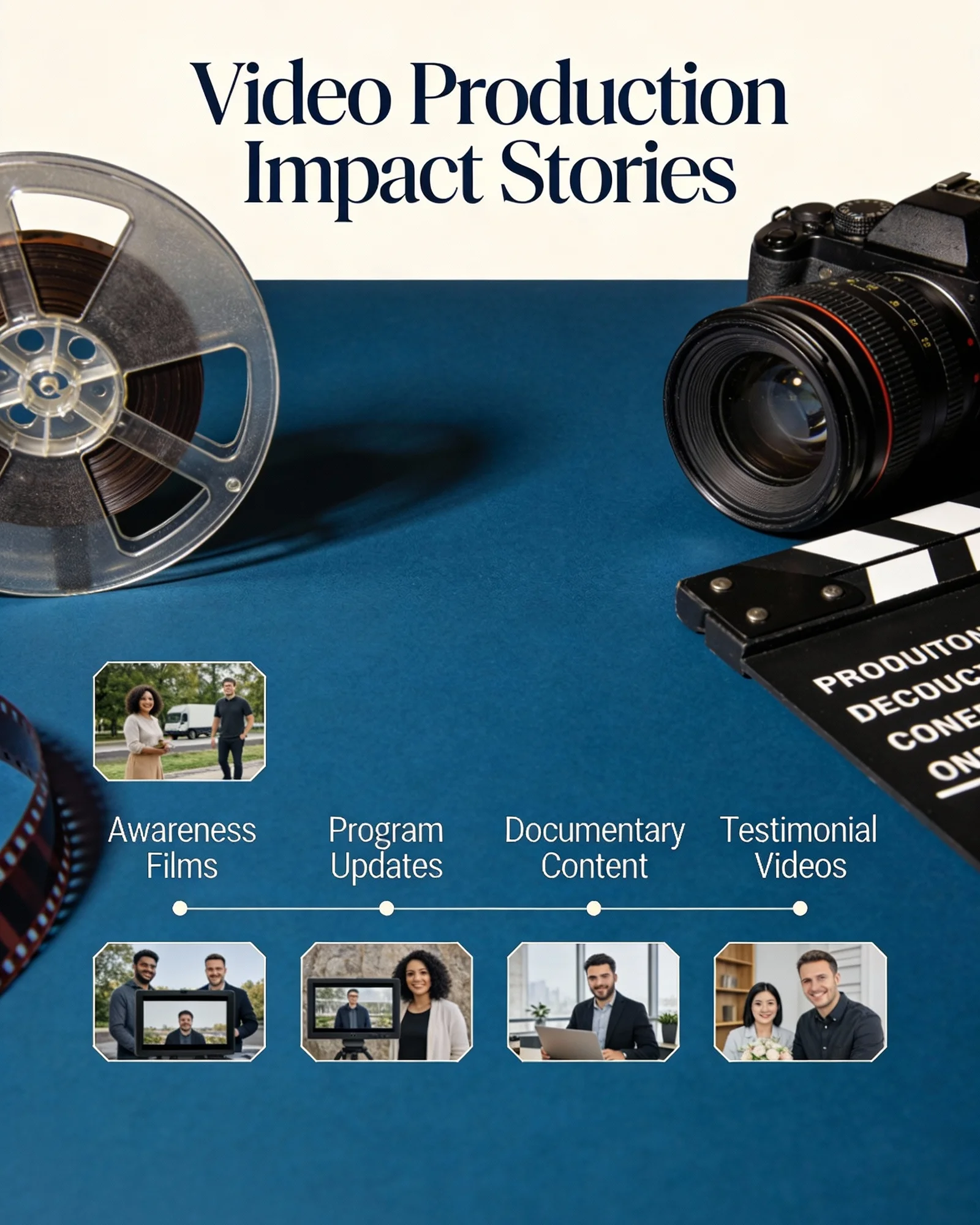 Video production for awareness films and program storytelling